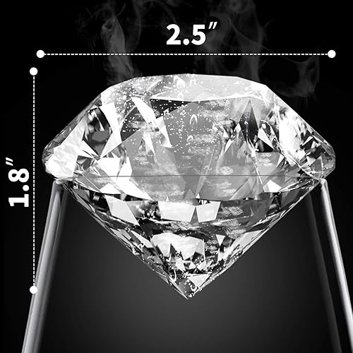 Miniatura 4 de Meetall Paquete de 2 moldes para cubitos de hielo en forma de diamante para whiskies, cócteles y refrescos. Derretimiento lento, frío de larga