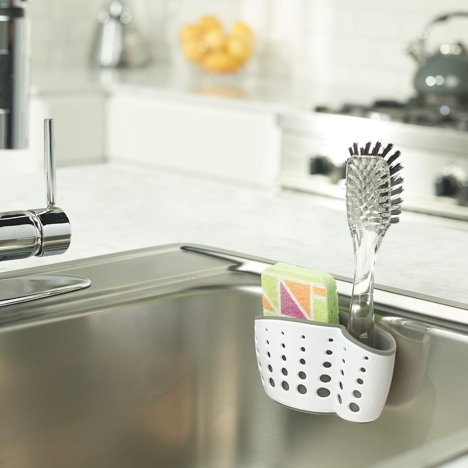 Casabella 50095 Sink Sider Suction Sponge Holder image 2