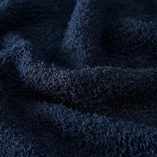 Vista 156 de CYMULA Manta de punto para sofá, color gris oscuro, súper suave, ligera, esponjosa, acogedora, para sofá cama, 50 x 60 pulgadas