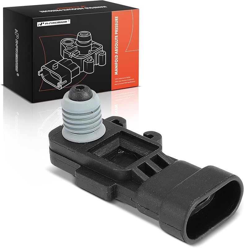 A-Premium Fuel Tank Pressure Sensor Compatible with Chevrolet | for Chevy, Cadillac, Acura, GMC, Isuzu, Buick, Saturn, Oldsmobile & Pontiac Models - Silverado, Malibu, Tahoe, Camaro & More