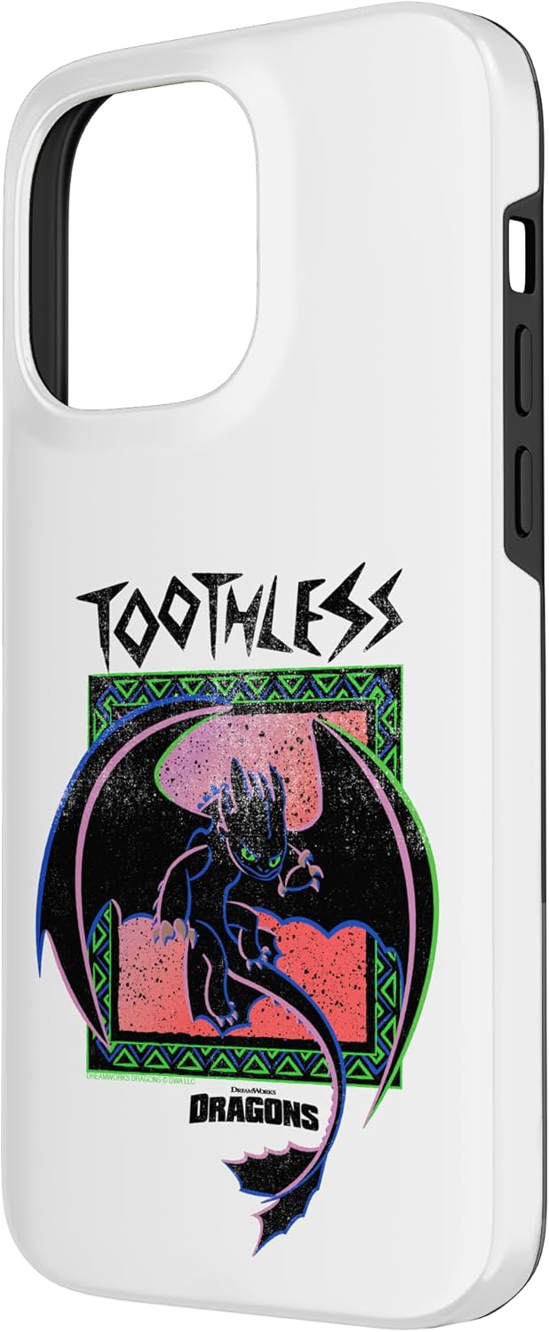 DreamWorks Dragons Toothless Neon Case for iPhone 14 Pro Max