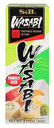 S&B Prepared Wasabi in Tube, 3.17-Ounce Pack of 10