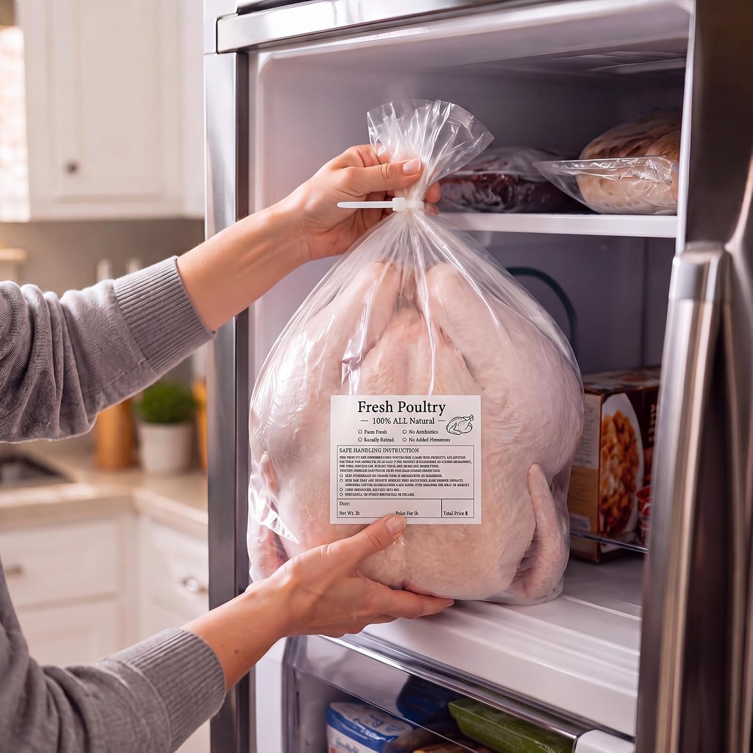 25 Pcs Large 18"x28" Poultry (Turkey) Shrink Bags for Freezer
