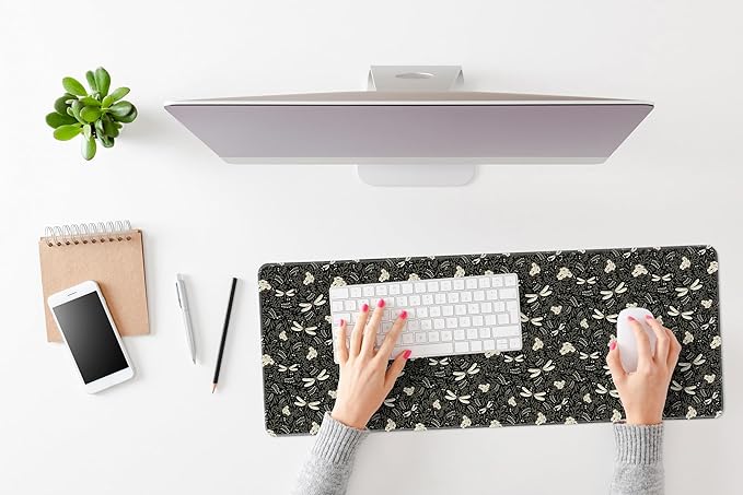 Alfombrilla XL para escritorio con diseño floral miniatura 5
