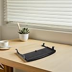 jojofuny 2 Sets Sliding Keyboard Tray Under Desk with Quiet Abs Slides, Space Saving Pull Out Platform