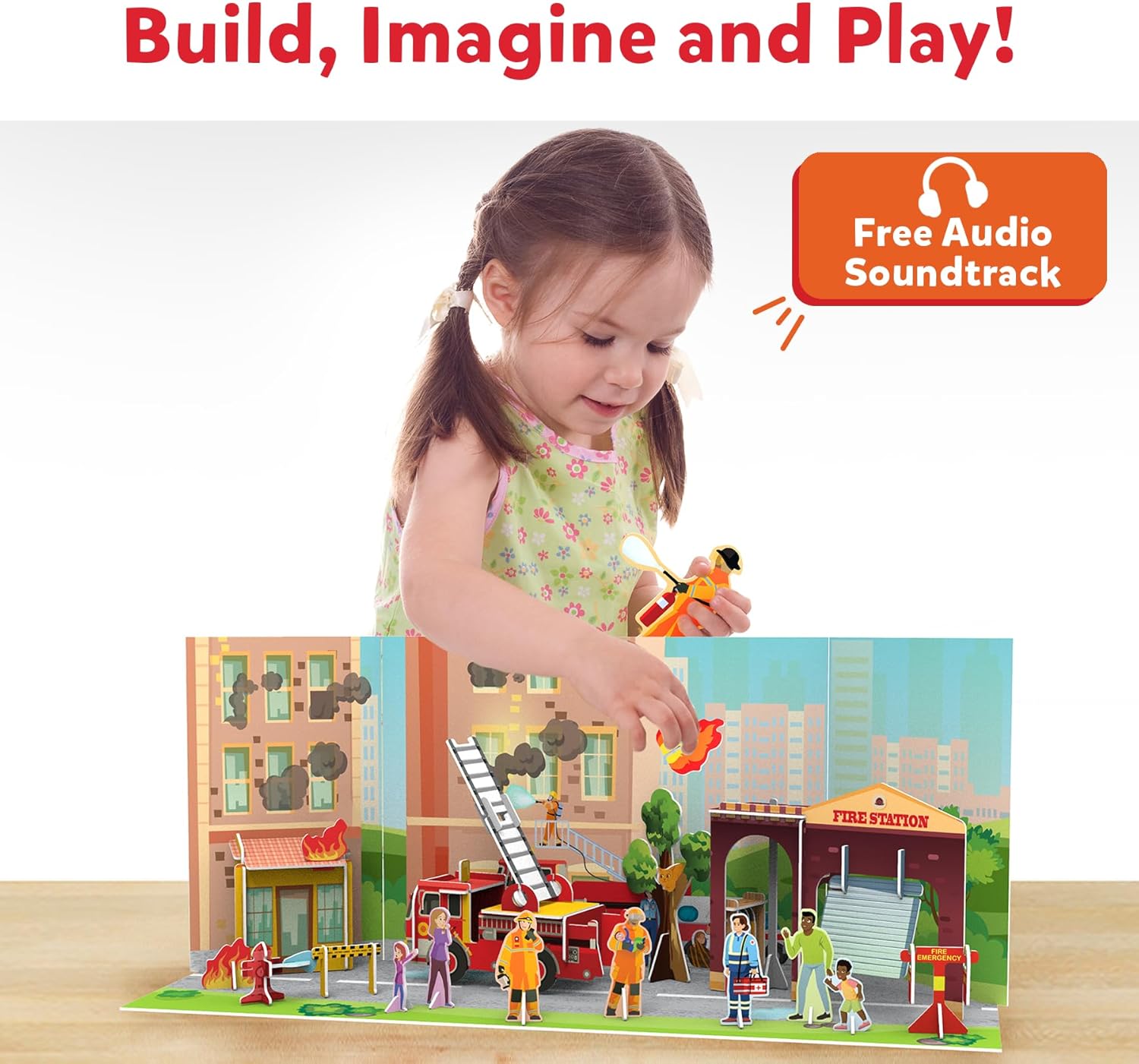 Skillmatics My World : Firefighters to The Rescue! | STEM Building Playset & Learning Toy for Preschool Kids | Gifts for Ages 3-7