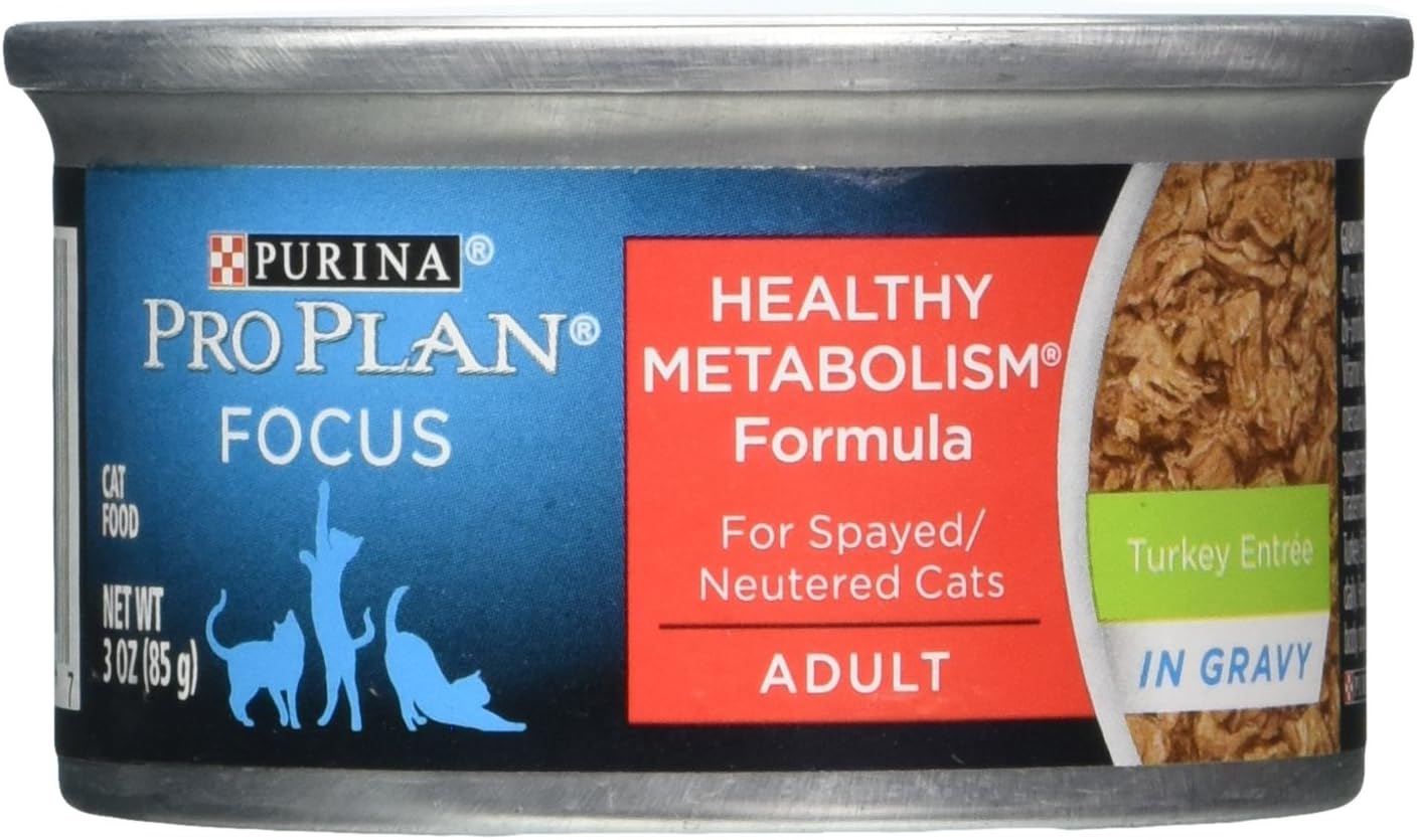 Purina Pro Plan Focus Balanced Energy Turkey Entree In Gravy - 24X3 Oz