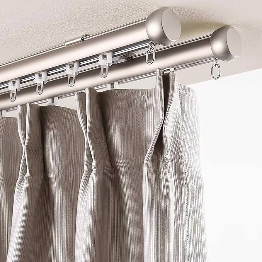 Single Track Ceiling Curtain Track, Wall Mounted Heavy-Duty