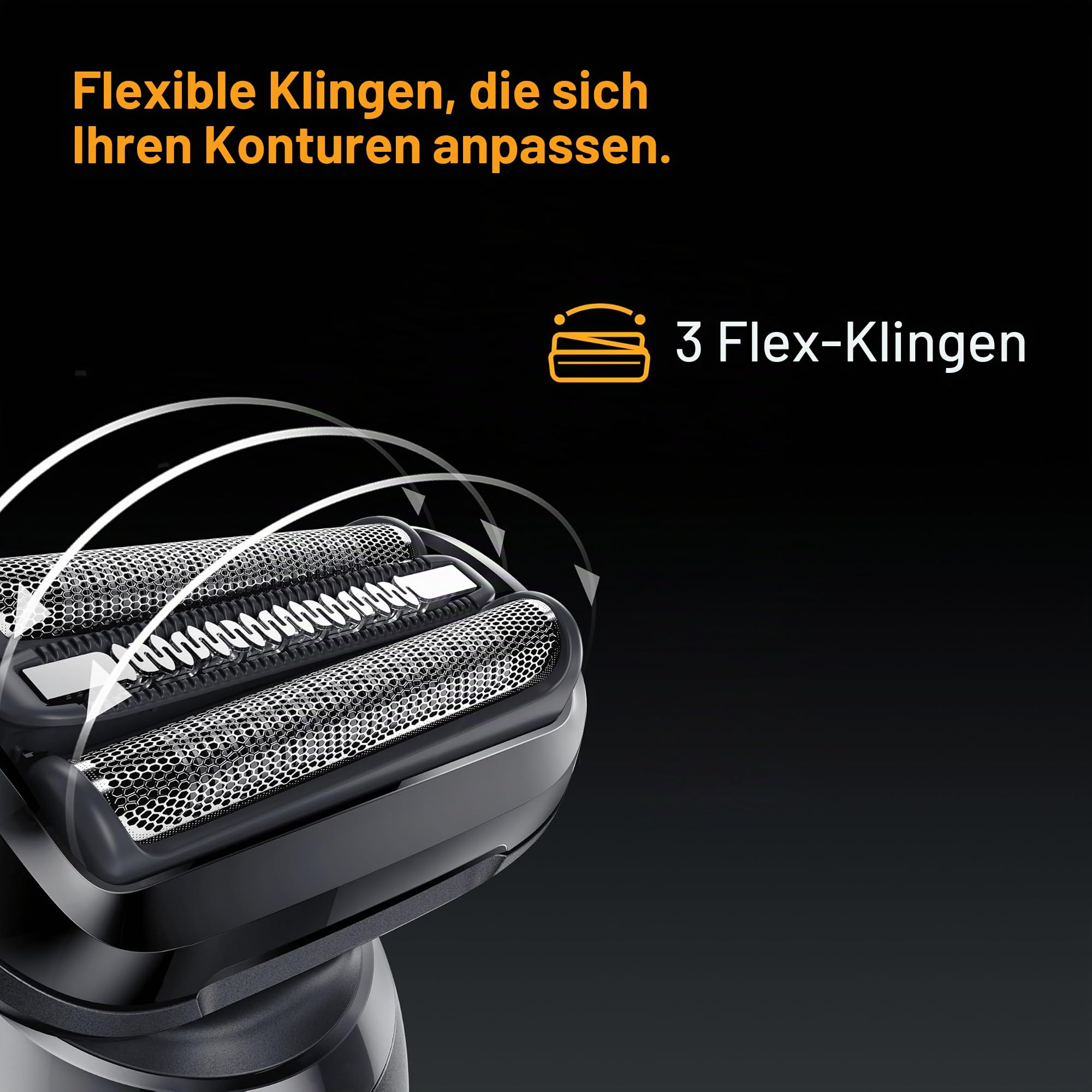 Braun Ersatzkopf für elektrische Rasierer der Serie 5, einfach Ihren Rasierkopf für eine Rasur so effizient wie am ersten Tag, kompatibel mit Rasierern der neuen Generation der Serie 5, 54B, schwarz