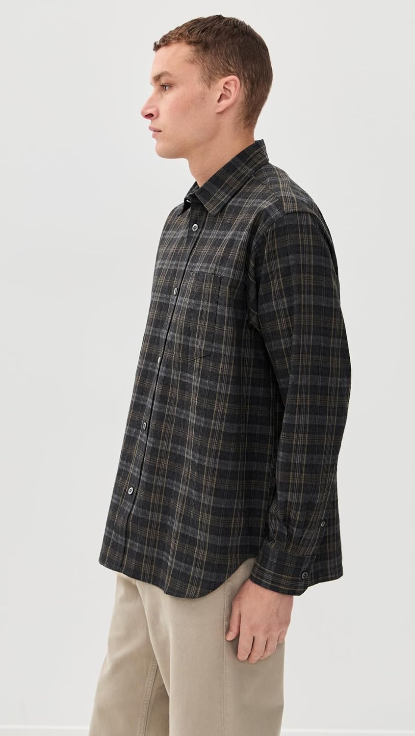 Norse Projects Men's Ole Oversized Wool Check Shirt - Image 4