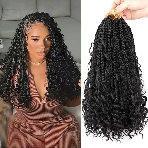 Goddess Box Braids Crochet Hair - 14 inch Crochet Box