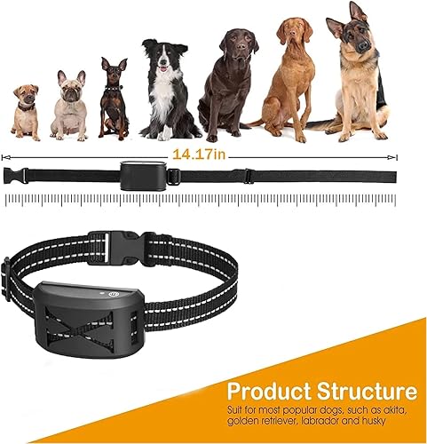 Miniatura 7 de Cerca eléctrica inalámbrica para perros, sistema de contención de límites de mascotas, collar de entrenamiento para perros con vibración ajustable y