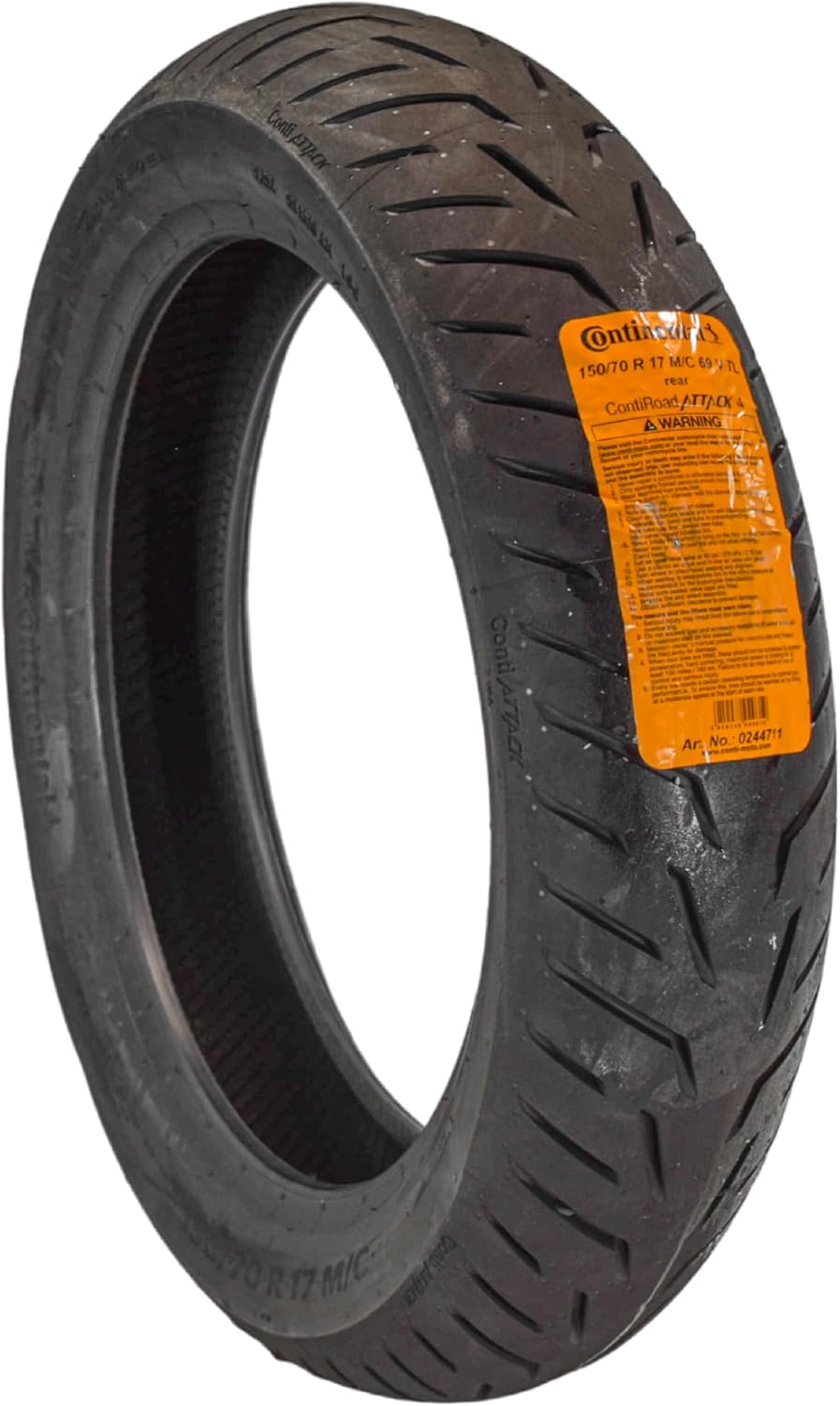 Continental ContiRoadAttack 4 Sport Touring Motorcycle Tire - Enhanced Wet & Dry Weather Performance, Superior Grip, and Outstanding Durability (150/70R17)