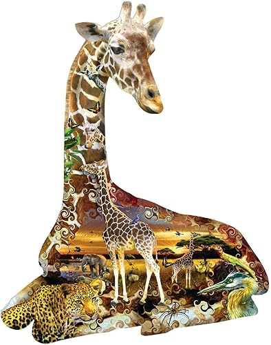 Miniatura 3 de SUNSOUT INC - Puntos africanos - Rompecabezas de 700 piezas de forma especial por artista Lori Schory - Tamaño acabado 26.5" x 37.5" - MPN # 95349