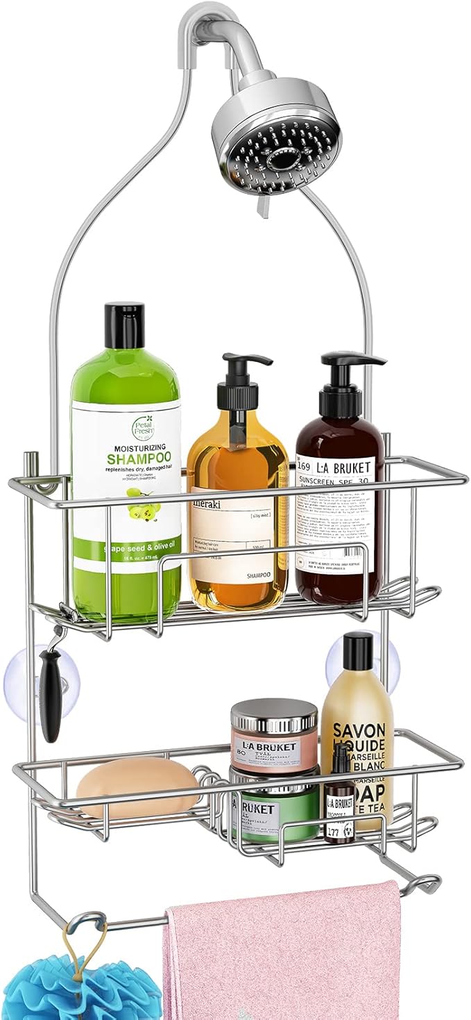 KeFanta Shower Caddy over Shower Head, Hanging Shower