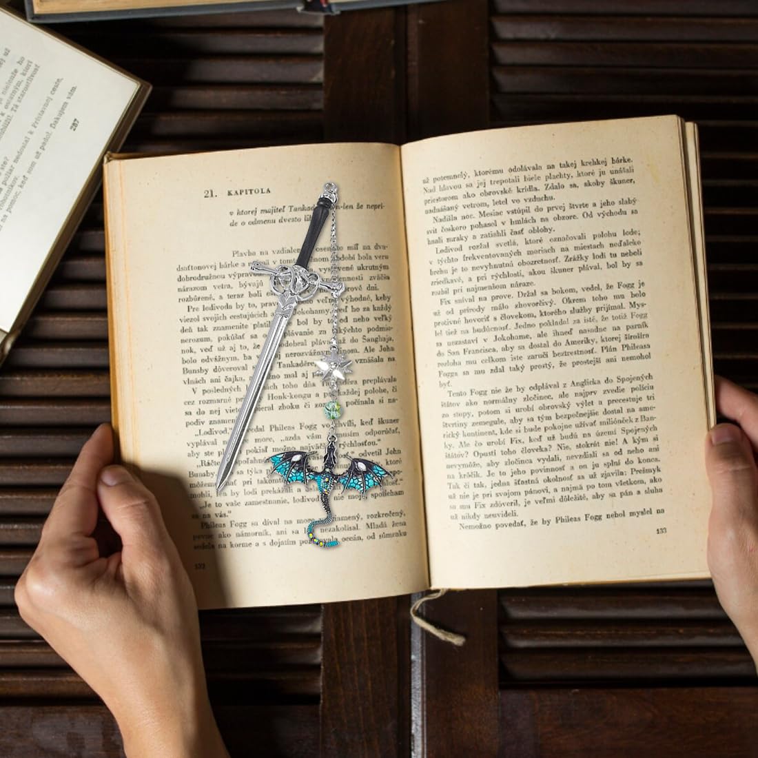 SUPERDANT Cartello In Latta Con Drago E Libri 20x30cm - Decorazione Da Parete Per Biblioteca E Lettori "In Un Mondo Pieno Di Topi Di Biblioteca, Sii Un Drago Dei Libri"