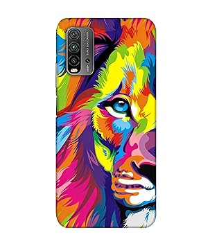 Pg SHOPPING HUB Printed Colorful Designer Mobile Hard Back Case Cover for Xiaomi Redmi 9 Power (Graphic, Lion, Multicolour, King)