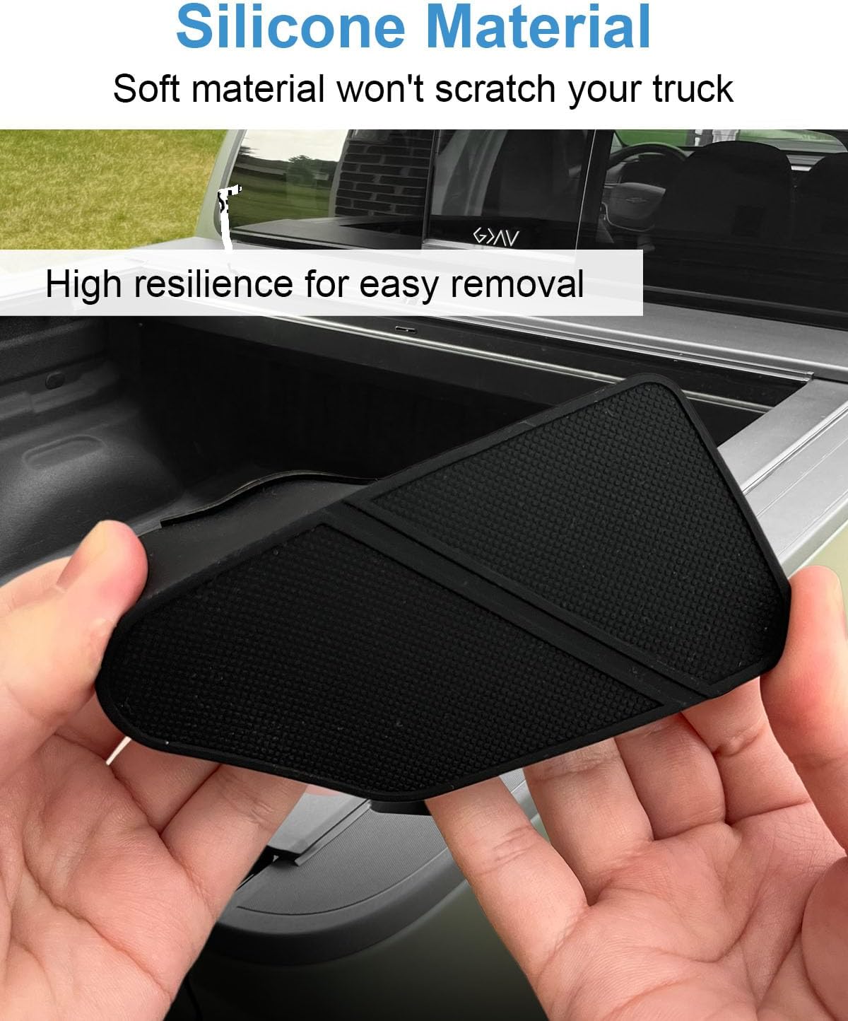 Bed Rail Silicone Stake Pocket Covers Compatible with 2024 2025 2026 Chevy Silverdo EV/GMC Sierra EV,Truck Exterior Accessories Insert Hole Caps Plugs(2PCS)