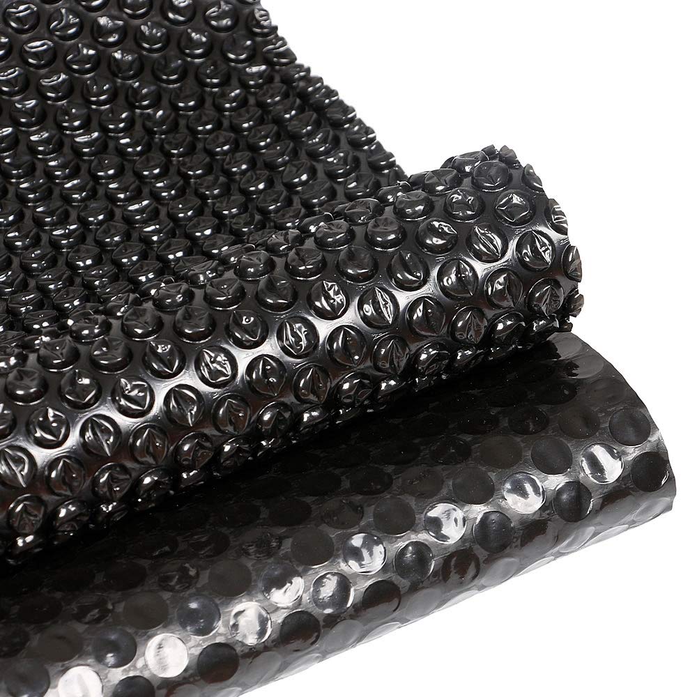 Mucola Pool Solarfolie Rechteckig 600x400 cm Schwarz – Poolabdeckung PVC mit Luftkammern und Ösen | spart bis zu 70% Heizkosten, reduziert Verdunstung, UV-beständig, zuschneidbar für Einbaupool