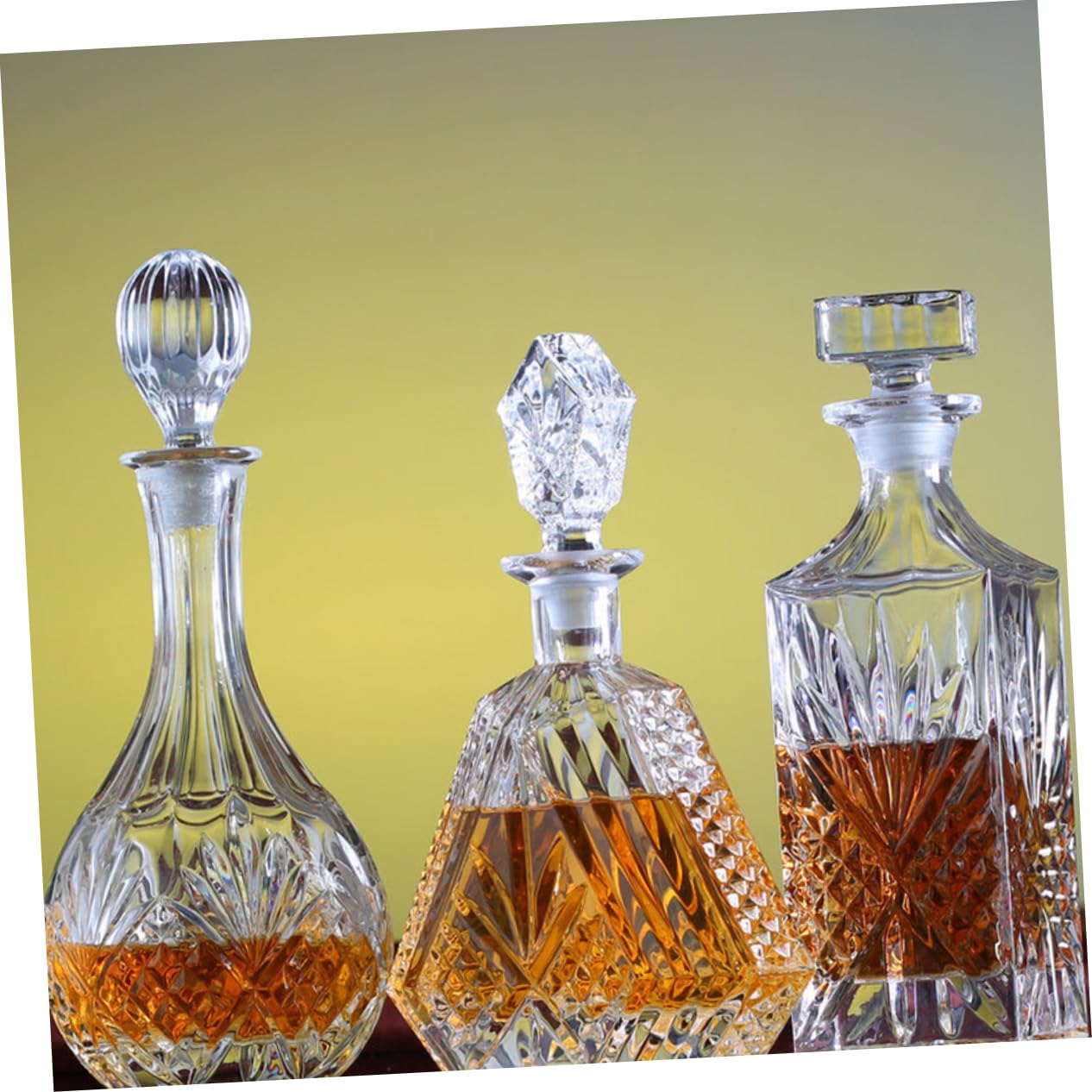 TOPBATHY Decanter Per Vino Da 700 Ml Dispenser Per Bevande in Dispenser Per Whisky E Birra Elegante Per Bar Domestici