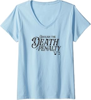 Women's Vintage Anti Death Penalty Protest Abolish The Death Penalty V-Neck T-Shirt