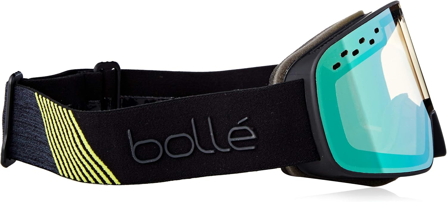bollé Performance: Nevada Matte Black & Green Diagonal Phantom Green Emerald