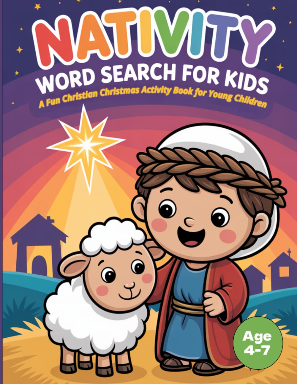 Nativity Word Search for Kids: A Fun Christian Christmas Activity Book for Young Children