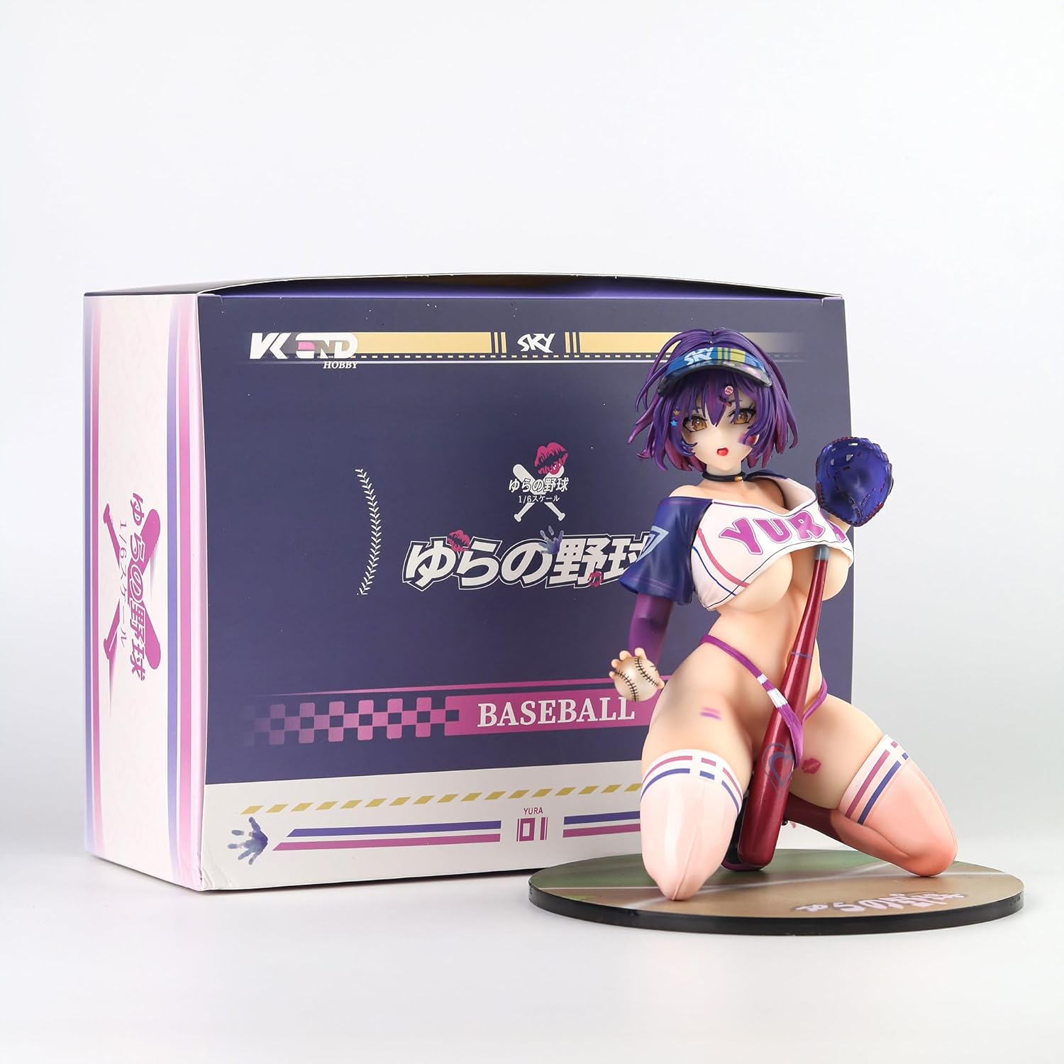 Zatanend Ecchi Figure Baseball Girl,Waifu Hentaii.Sexy Anime Girl Figure Collection Statue Gift Model Toy with Box