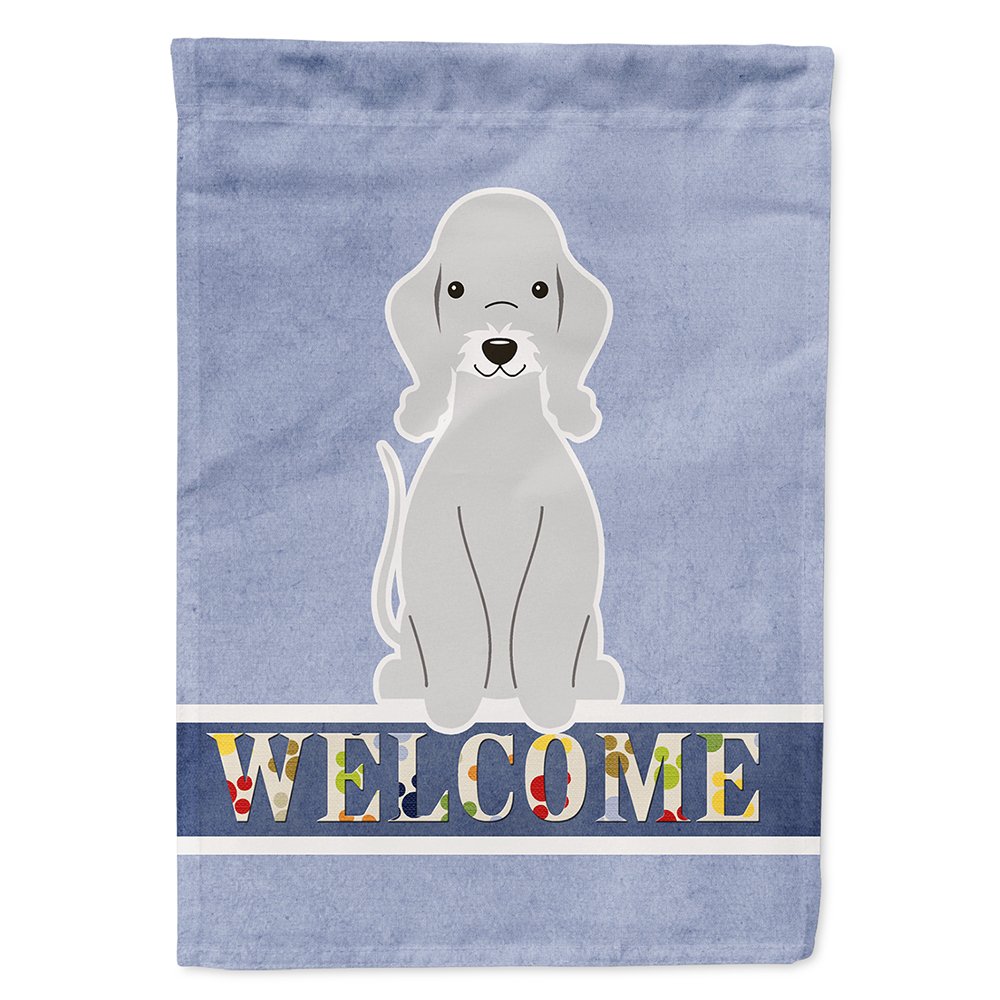 Drapeau Bedlington Terrier grand format pour embellir l'entrée de maison