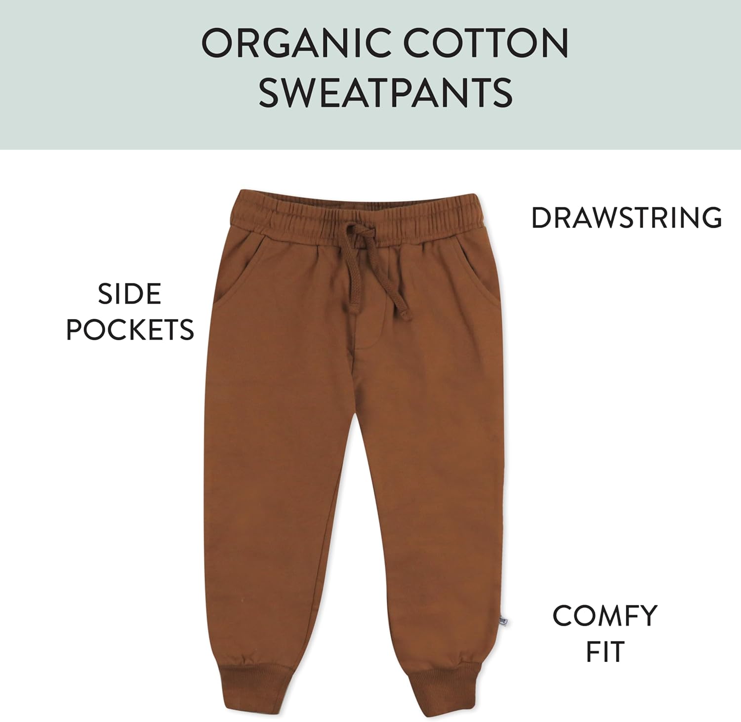 HonestBaby Baby-Boys 2-Pack Sweatpants 100% Organic Cotton for Infant Baby Boys, Girls - Image 3