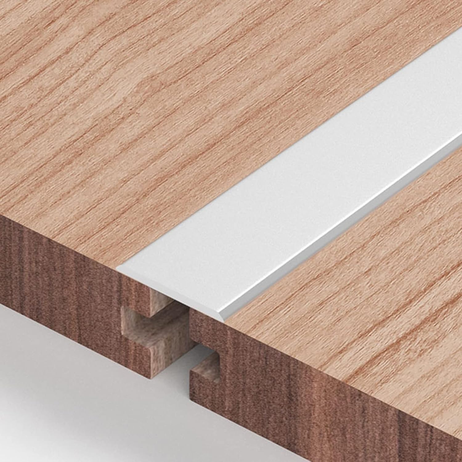 Waterproof Aluminum Threshold Strip, Flat Door Threshold, Safety Seam Cover, Prevent Floor Seam Seam Binder(Black)