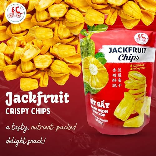 Miniatura 4 de Fritas de yaca, Mít SBrief y Thm Ngon Giòn Xp, 100% natural, sin azúcar añadido, patatas fritas, bocadillos saludables para adultos y niños, 7 oz