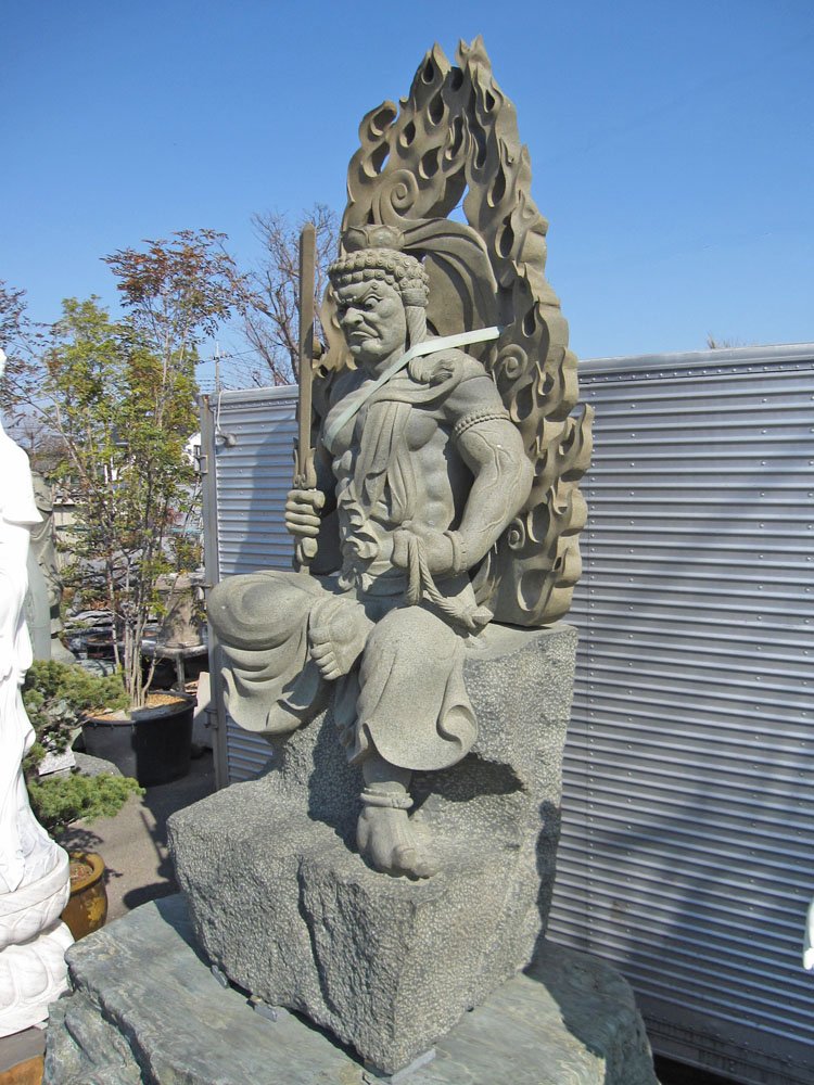 石仏 不動明王立像 57cm 石仏 不動明王立像 57cm