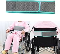 Vista 8 de Cinturón de seguridad para silla de ruedas, arnés de seguridad ajustable, cinturón de sujeción de posicionamiento, cinturón de cojín antideslizante