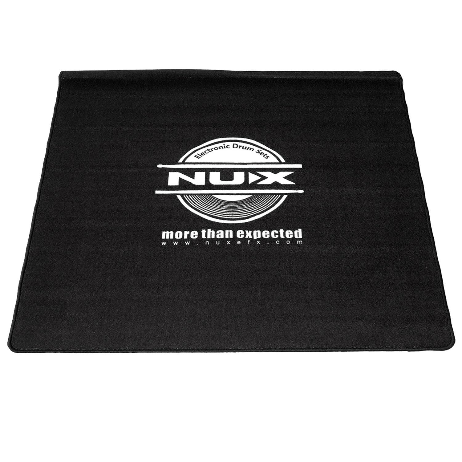 Nux - Tappeto per batteria, 130 x 130 cm, colore: Nero