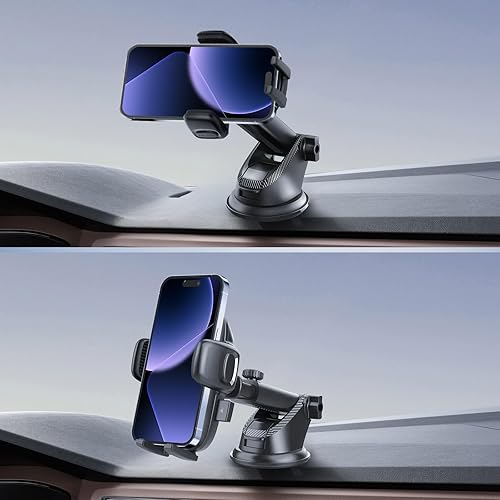 Miniatura 9 de Soporte de teléfono para automóvil, soporte de teléfono con ventosa súper fuerte para salpicaderoparabrisas, soportes giratorios de 360 para tu