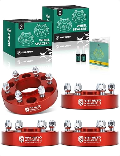 Miniatura 58 de YHTAUTO Espaciadores de rueda de 1.25 pulgadas para Ford F-150, Expedition y Lincoln Navigator 2003-2014, Mark LT, espaciadores de neumáticos Negro