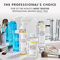 Vista 8 de Cinema Secrets Solución limpiadora de brochas de maquillaje de vainilla azul original, limpiador profesional para brochas de maquillaje, fórmula