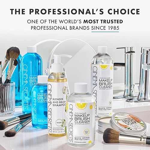 Miniatura 8 de Cinema Secrets Limpiador profesional de brochas de maquillaje, limón (4oz)
