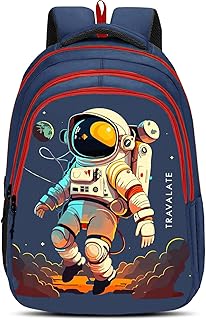 TRAVALATE 25L Stylish &amp;Trendy printed School Bag for Kid’s | Backpack for Class 1 to 5 School Going Boys &amp; Girls