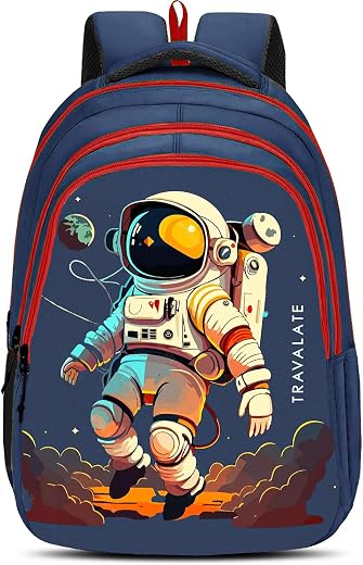 TRAVALATE 25L Stylish &Trendy printed School Bag for Kid’s | Backpack for Class 1 to 5 School Going Boys & Girls