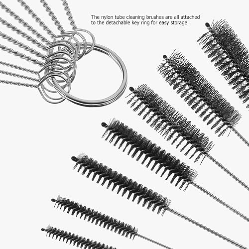 Miniatura 4 de Lurrose 18 cepillos limpiadores de pajitas extra cepillo de limpieza de tubo para botellas, pajitas, tuberías, fregaderos y cubierta de taza