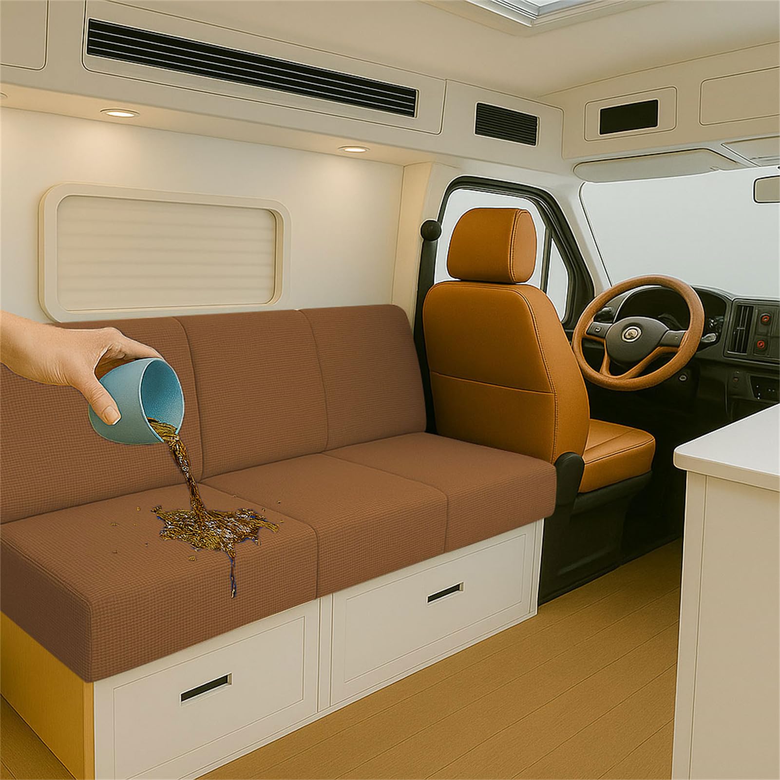Housses de coussin pour camping-cars : l'esprit tranquille en voyage avec l'assise étanche