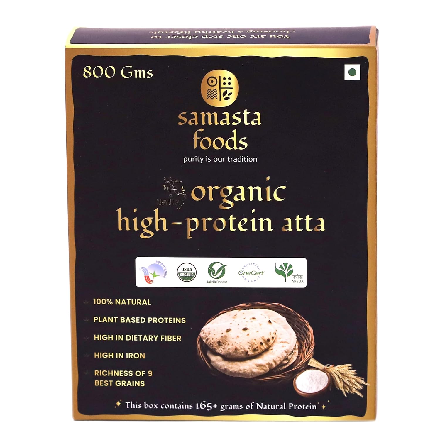 Samasta Foods High Protein Atta Pack of 3, Multigrain High Protein Flour, Keeps U Fit Protein