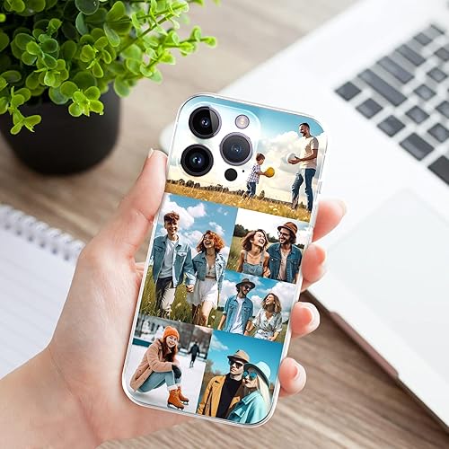Miniatura 5 de Funda personalizada para iPhone 17, 16, 15, 14, 13, 12, 11 Pro Max Mini Plus XR X Xs, diseña tu propia funda de teléfono, resistente a los arañazos