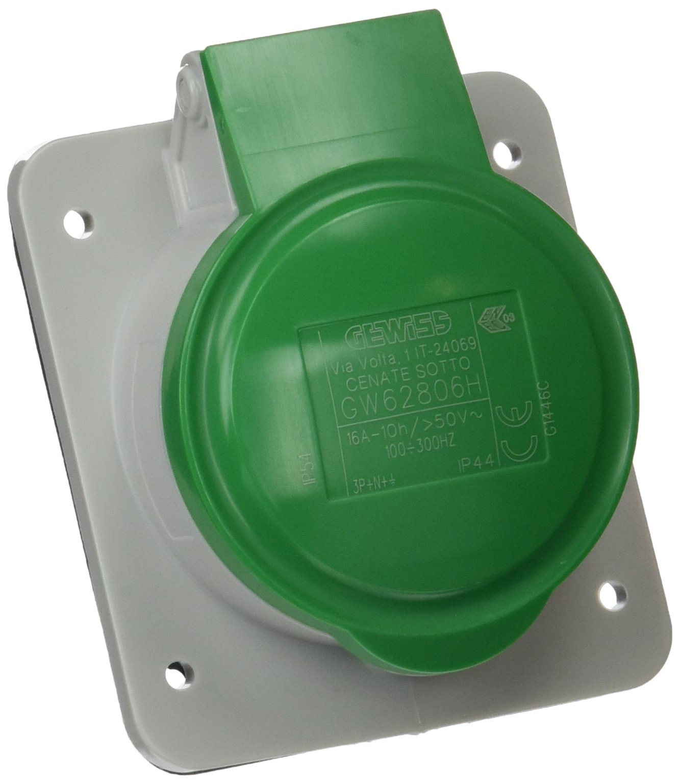 Prise triphasée ANB.STEDO 10° HP IP67 3P+PE 125A 500V 7H anti-infiltration eau