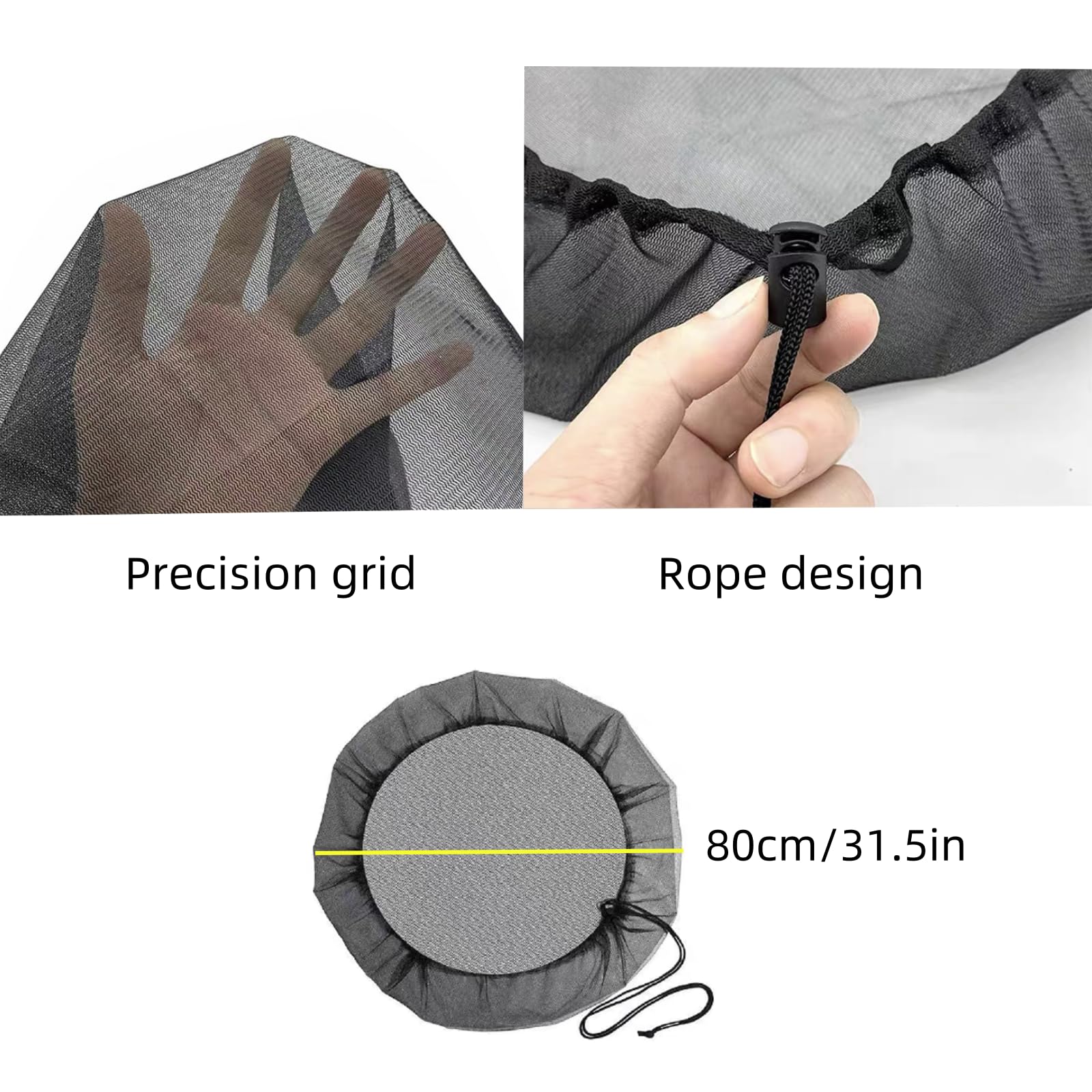 Filets Anti-Moustiques LIANRISES Pour Tonneau Pluie - Lot De 2
