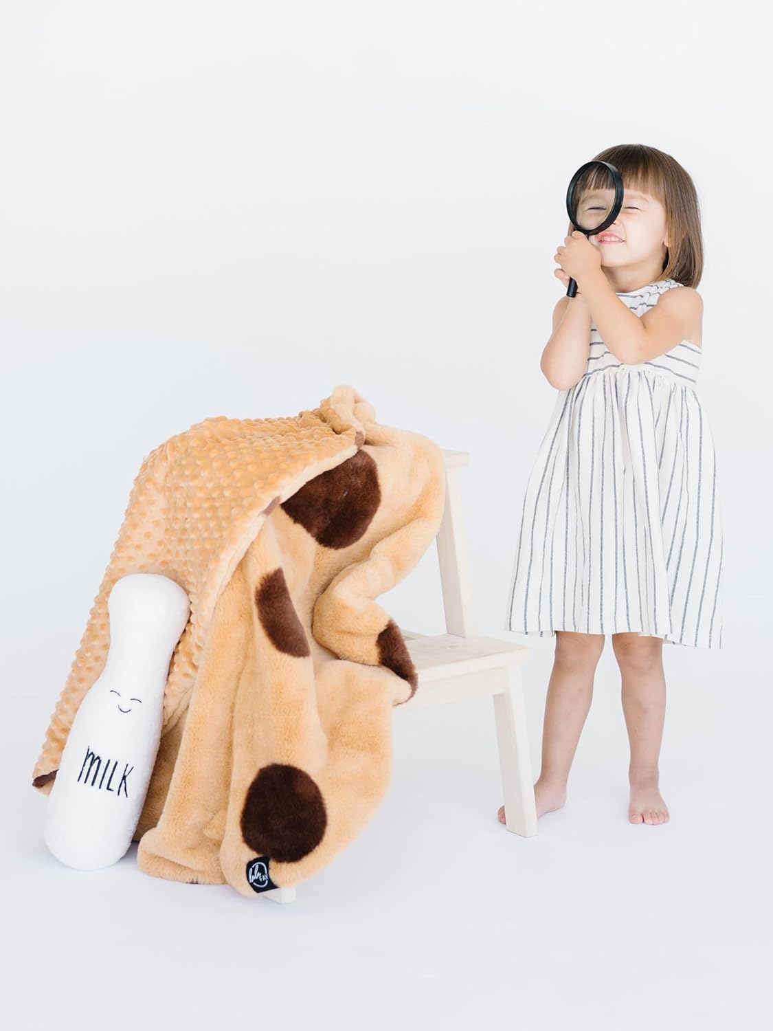 Pillow and Blanket Pals Set – Unisex Luxe Minky Faux Fur Cookie Baby Blanket and Ultra-Soft Milk Bottle Pillow with Premium Filling – Essential Newborn and Toddler Gifts