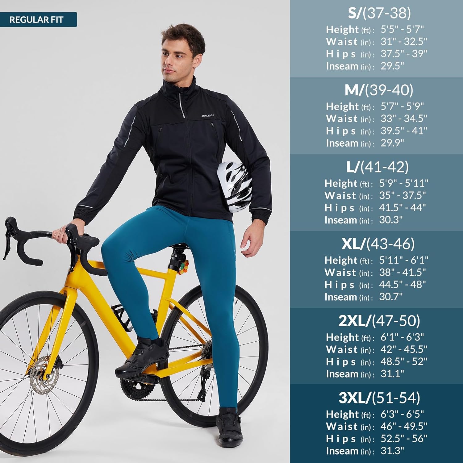 baleaf Men's Cycling Tights - Image 6