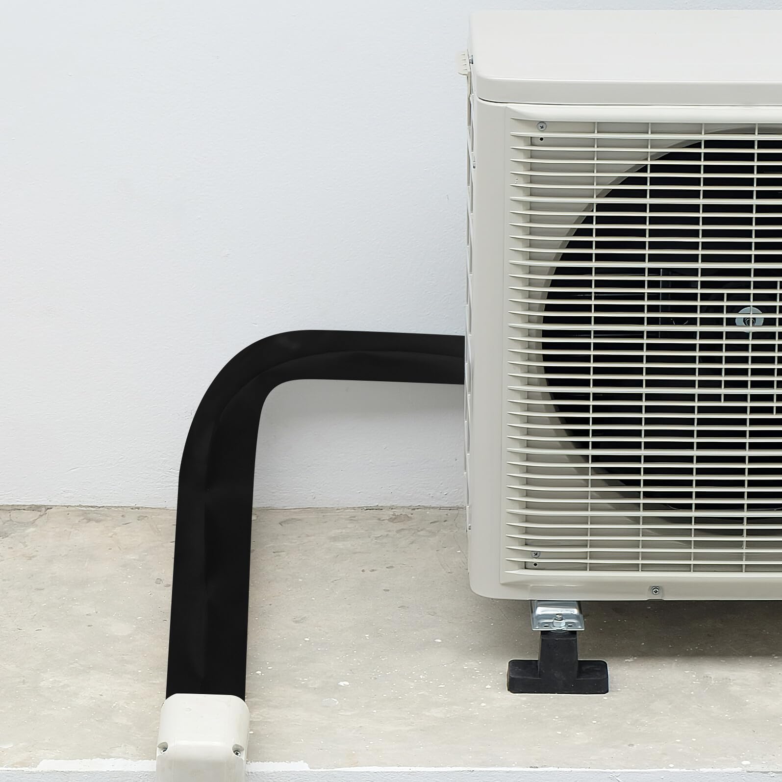 Copritubo Condizionatore per Tubo Scarico Ventilazione, Poliestere Nero